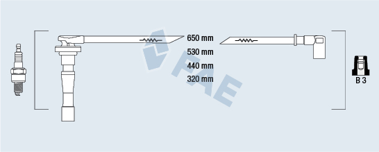 FAE 85801 Kit cavi accensione