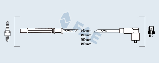 FAE 85988 Kit cavi accensione