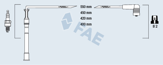 FAE 85991 Kit cavi accensione