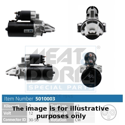 MEAT & DORIA 5010003G Starter for CITROËN FIAT FORD LAND ROVER PEUGEOT