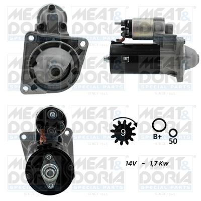 MEAT & DORIA 5010007G Starter for FIAT