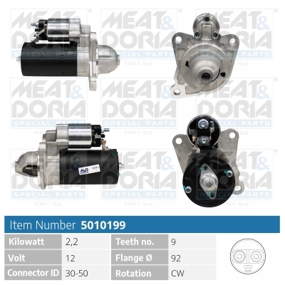 MEAT & DORIA 5010199 Μίζα for CARBODIES LAND ROVER MERCEDES-BENZ