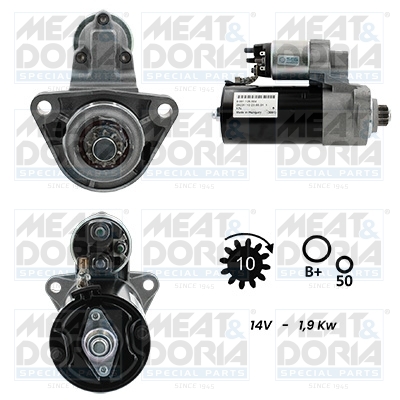 MEAT & DORIA 5010386G Starter for PORSCHE