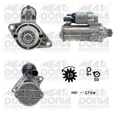 MEAT & DORIA 5010441G Starter for AUDI SEAT SKODA VW