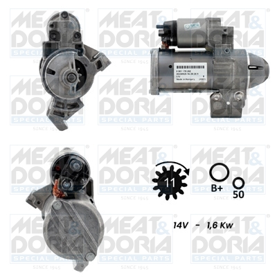 MEAT & DORIA 5010951G Starter for BMW