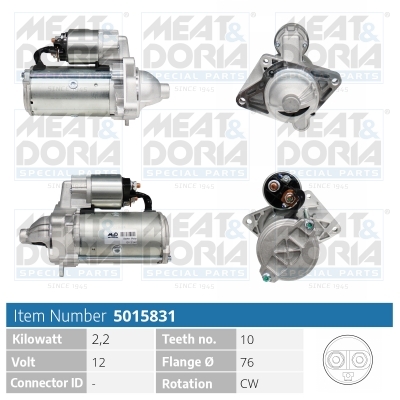 MEAT & DORIA 5015831 Μίζα for NISSAN RENAULT