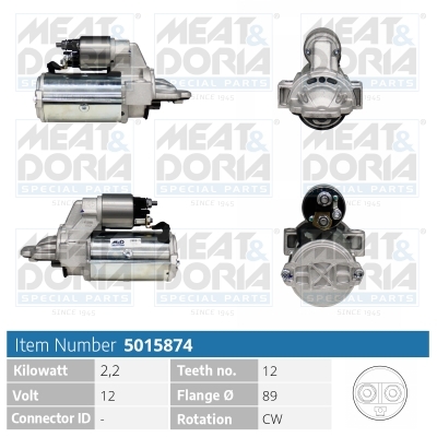 MEAT & DORIA 5015874 Starter for FORD