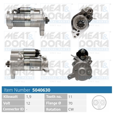 MEAT & DORIA 5040630 Starter for LAND ROVER