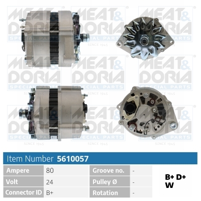 MEAT & DORIA 5610057 Γεννήτρια for RENAULT TRUCKS