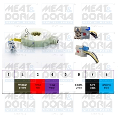 MEAT & DORIA 93057 Steering Angle Sensor for ABARTH ALFA ROMEO FIAT FORD FORD USA OPEL