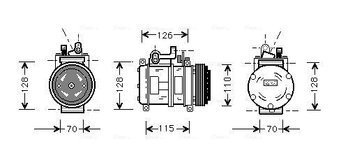 AVA QUALITY COOLING BWAK227 Compressor, air conditioning