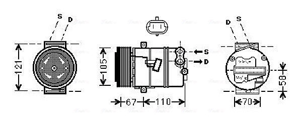 AVA QUALITY COOLING OLK494...