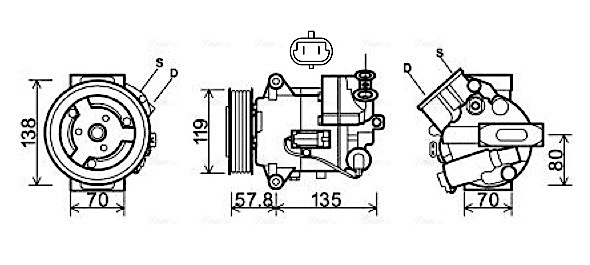 AVA QUALITY COOLING OLAK496...