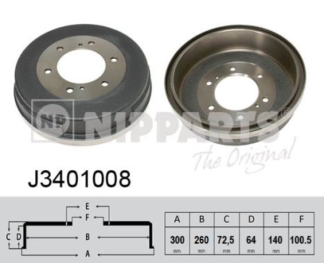 NIPPARTS J3401008 Ταμπούρο