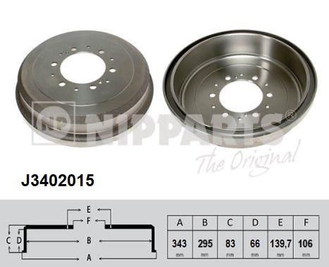 NIPPARTS J3402015 Ταμπούρο