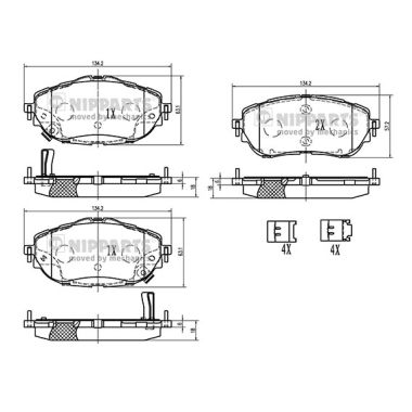 NIPPARTS N3602150 Σετ...