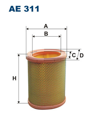 FILTRON AE 311 Vzduchový filtr