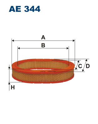 FILTRON AE 344 Vzduchový filtr