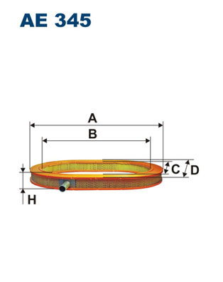 FILTRON AE 345 Vzduchový filtr