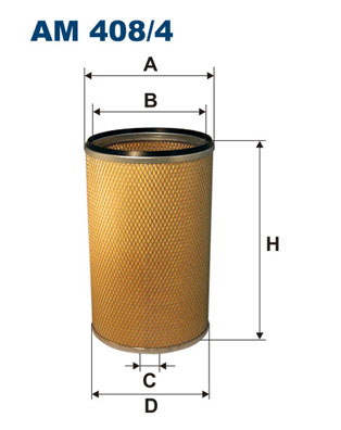 FILTRON AM 408/4 Filtro aria secondaria