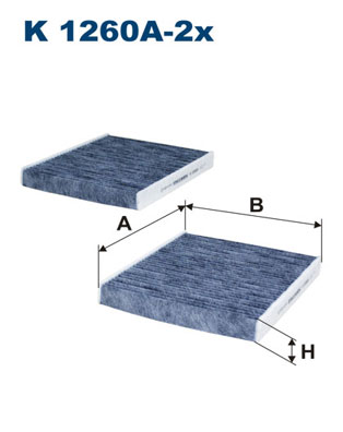 FILTRON K 1260A-2x Filtro, Aria abitacolo-Filtro, Aria abitacolo-Ricambi Euro