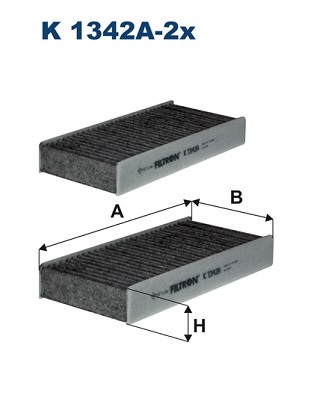 FILTRON K 1342A-2x Filtro, Aria abitacolo-Filtro, Aria abitacolo-Ricambi Euro