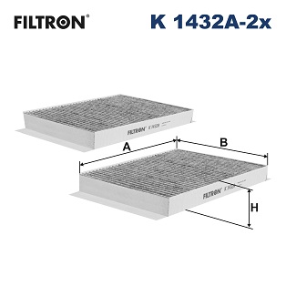 FILTRON K 1432A-2x Filtr,...