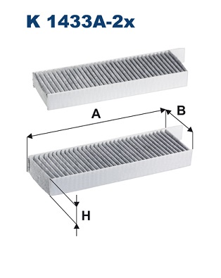 FILTRON K 1433A-2x Filtr,...