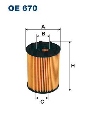 FILTRON OE 670 Olejový filtr