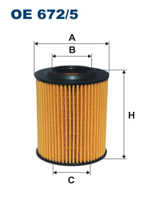 FILTRON OE 672/5 Filtro olio