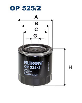 FILTRON OP 525/2 Filtro olio-Filtro olio-Ricambi Euro