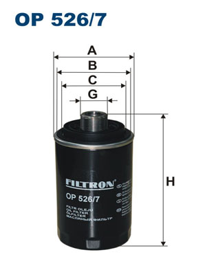 FILTRON OP 526/7 Olejový filtr