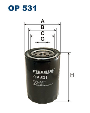 FILTRON OP 531 Filtro olio-Filtro olio-Ricambi Euro