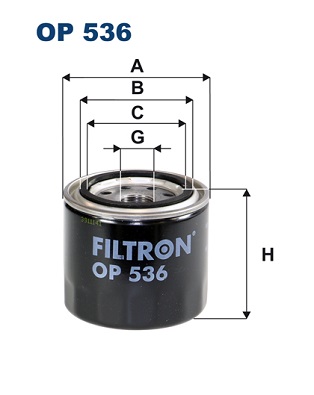 FILTRON OP 536 Filtro olio-Filtro olio-Ricambi Euro