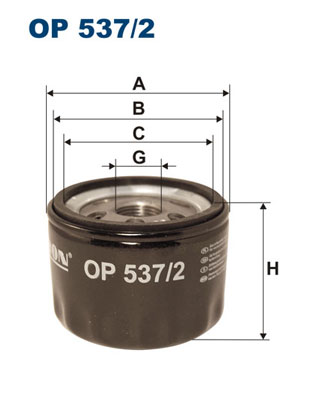 FILTRON OP 537/2 Filtro olio-Filtro olio-Ricambi Euro