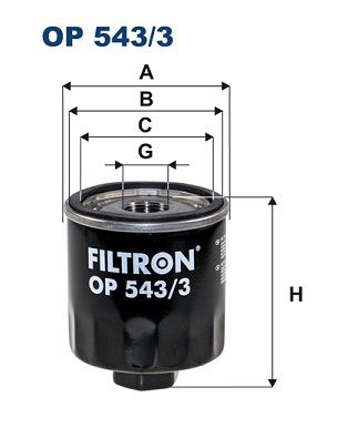 FILTRON OP 543/3 Filtro olio-Filtro olio-Ricambi Euro