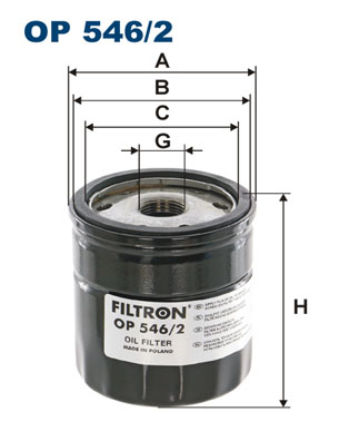 FILTRON OP 546/2 Filtro olio-Filtro olio-Ricambi Euro