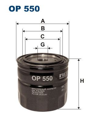 FILTRON OP 550 Filtro, Sistema idraulico di lavoro