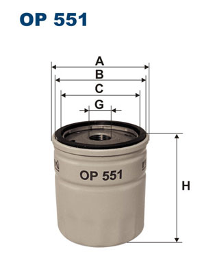 FILTRON OP 551 Filtro, Ventilazione monoblocco-Filtro, Ventilazione monoblocco-Ricambi Euro