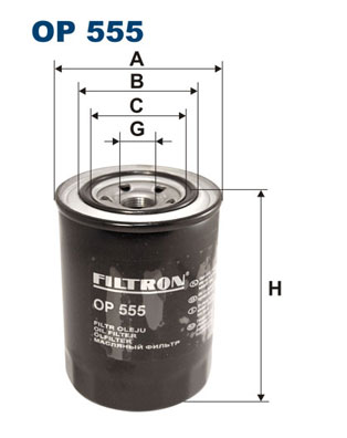 FILTRON OP 555 Filtro olio-Filtro olio-Ricambi Euro