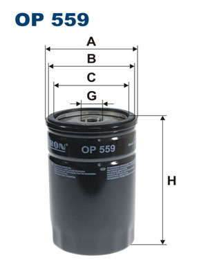 FILTRON OP 559 Filtro olio-Filtro olio-Ricambi Euro