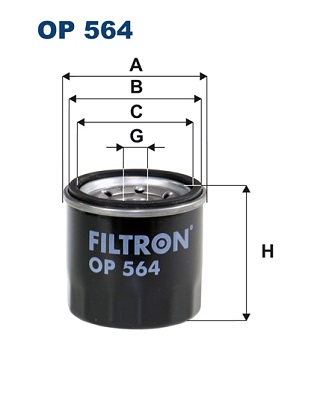 FILTRON OP 564 Filtro olio-Filtro olio-Ricambi Euro