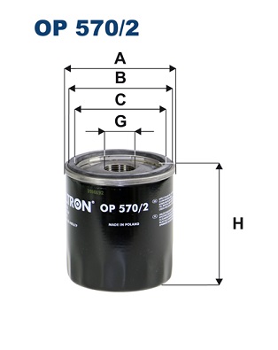 FILTRON OP 570/2 Filtro olio-Filtro olio-Ricambi Euro