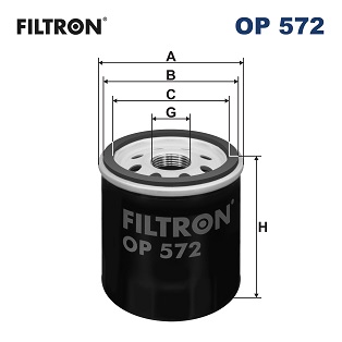 FILTRON OP 572 Filtro olio-Filtro olio-Ricambi Euro