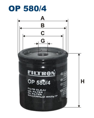 FILTRON OP 580/4 Filtro olio-Filtro olio-Ricambi Euro