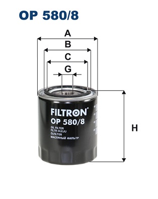 FILTRON OP 580/8 Filtro olio-Filtro olio-Ricambi Euro