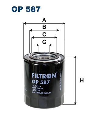 FILTRON OP 587 Filtro olio-Filtro olio-Ricambi Euro