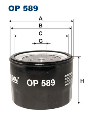 FILTRON OP 589 Filtro olio-Filtro olio-Ricambi Euro