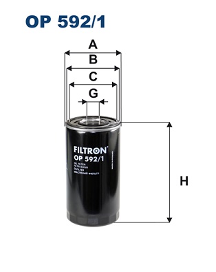 FILTRON OP 592/1 Filtro olio-Filtro olio-Ricambi Euro