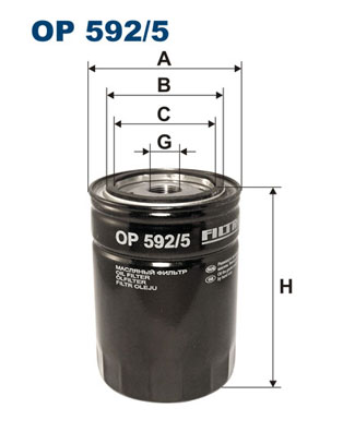 FILTRON OP 592/5 Filtro olio-Filtro olio-Ricambi Euro